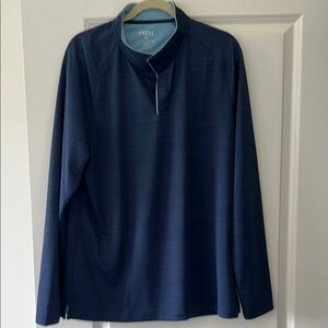 Rhone Deep Blue Long Sleeve Pullover